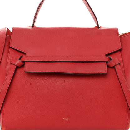 Celine Grained Calfskin Mini Belt Bag Coquelicot 7 of 17