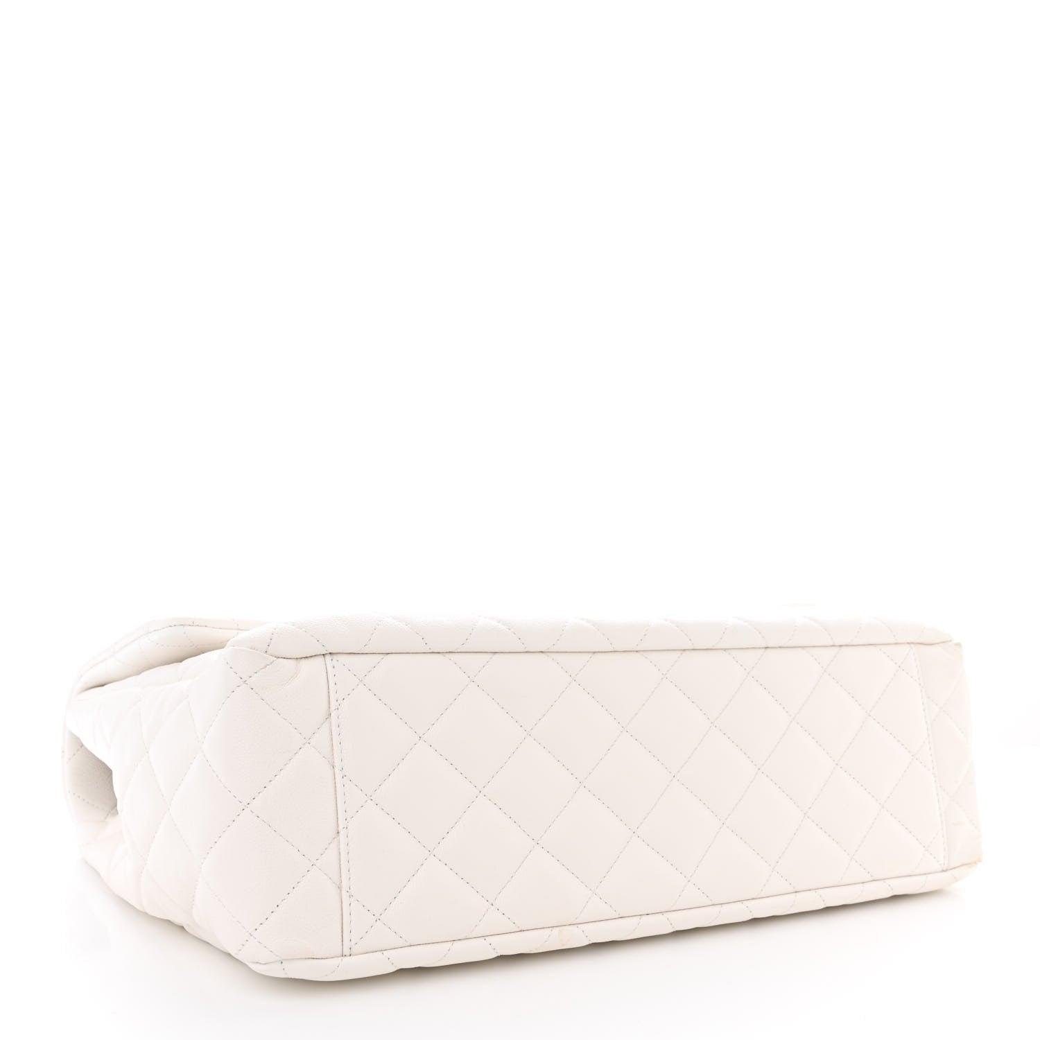 Chanel Caviar Quilted XXL Travel Flap Bag White 3 of 9