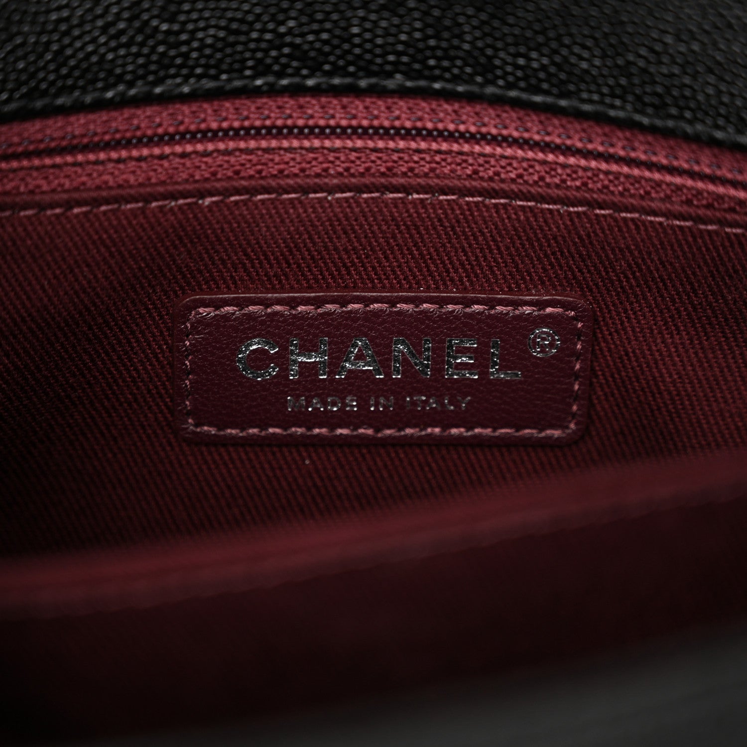 Chanel Caviar Chevron Quilted Mini Coco Handle Flap So Black 7 of 10
