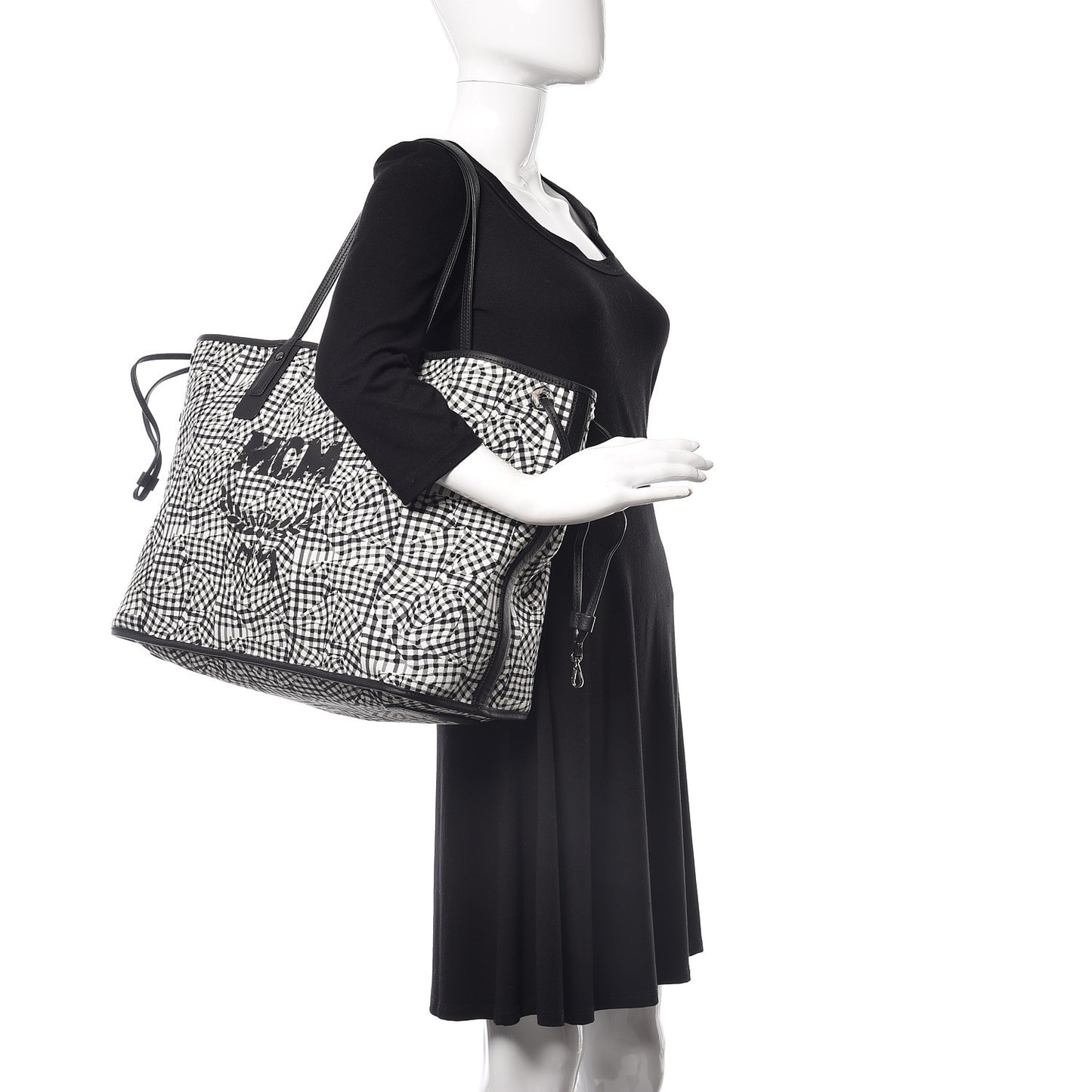 Visetos Large Liz Reversible Shopper Tote Black