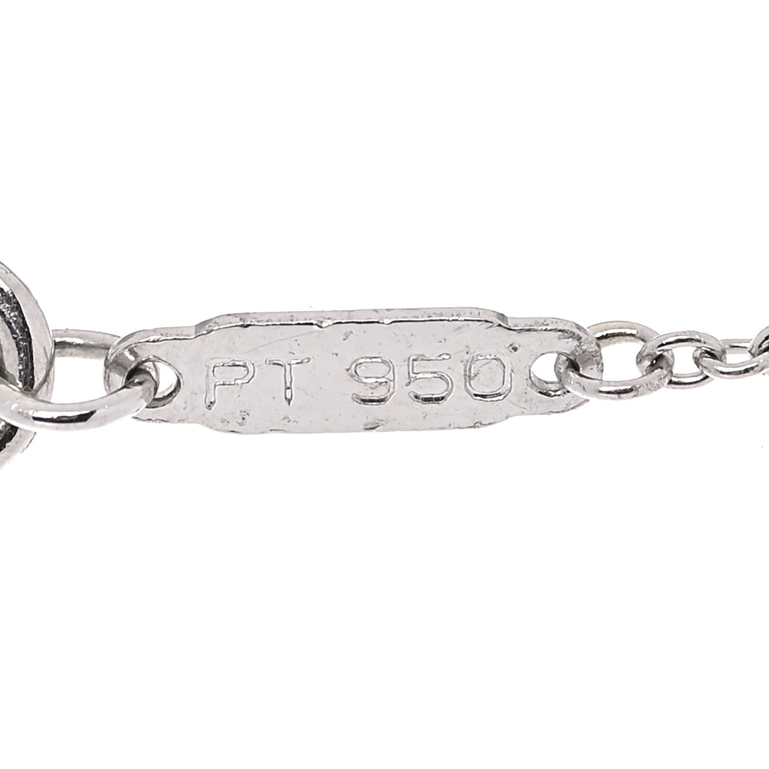 Tiffany Platinum Diamond Cross Stitch Pendant Necklace 5 of 5