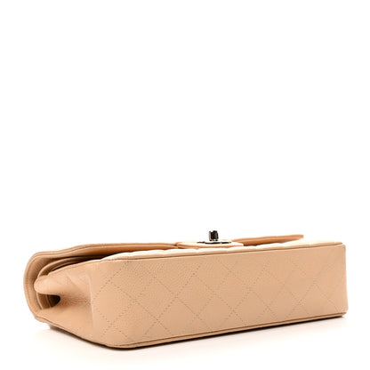 Chanel Caviar Quilted Medium Double Flap Beige Clair 4 of 10