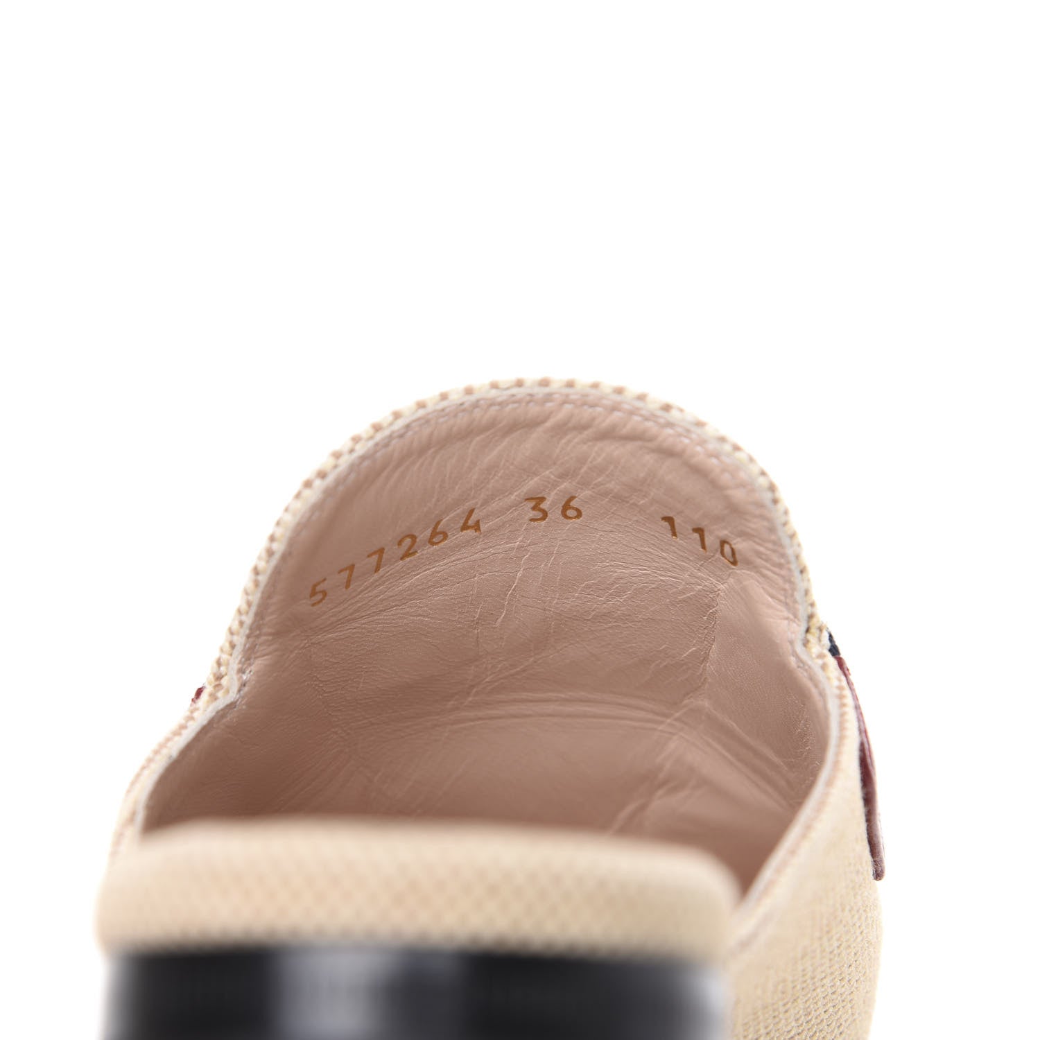 Gucci Canvas Vintage Charlotte Web Princetown Slippers 36 Sand Cuir 8 of 10