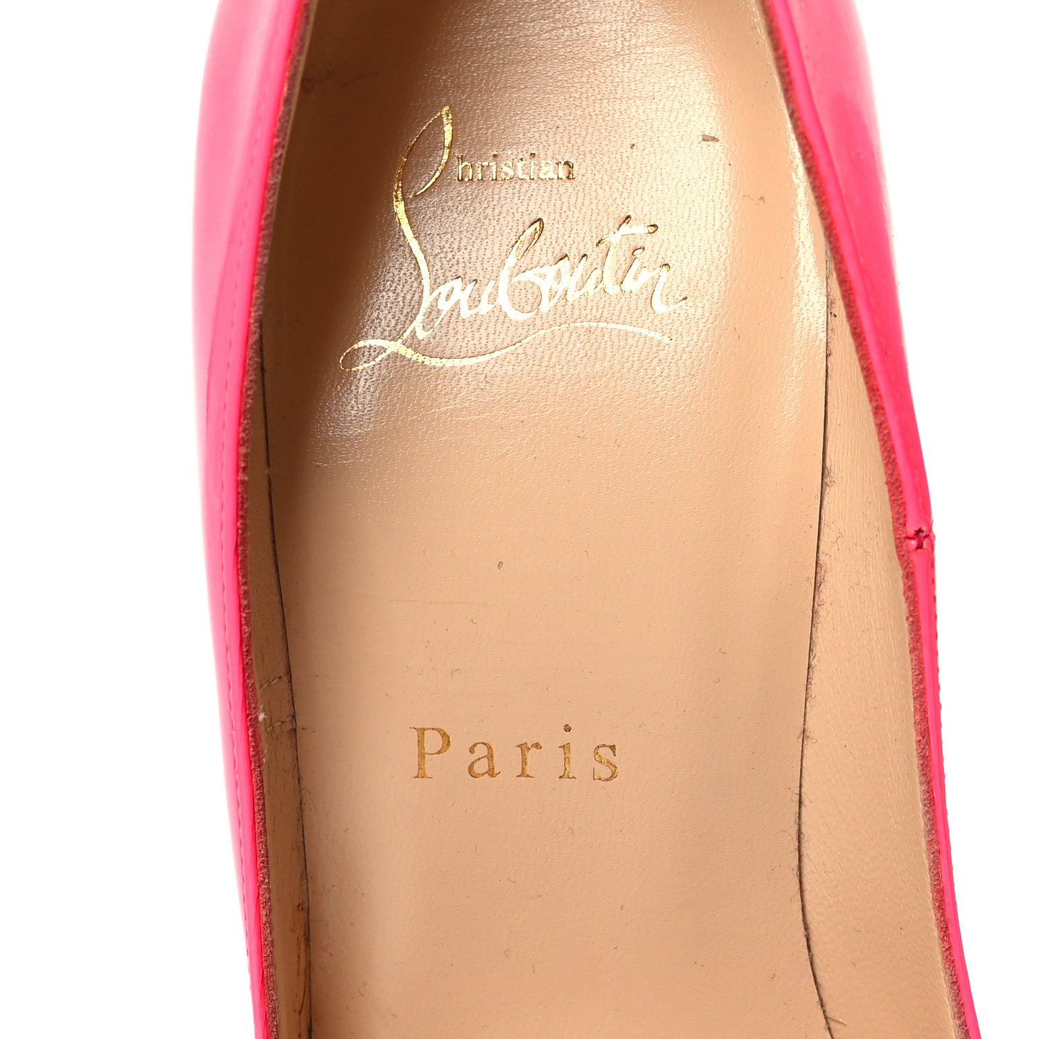 Christian Louboutin Patent So Kate 120 Pumps 37.5 Shocking Pink 6 of 8