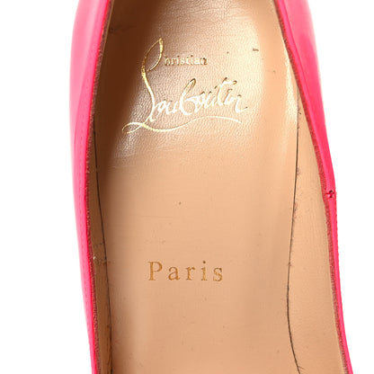 Christian Louboutin Patent So Kate 120 Pumps 37.5 Shocking Pink 6 of 8
