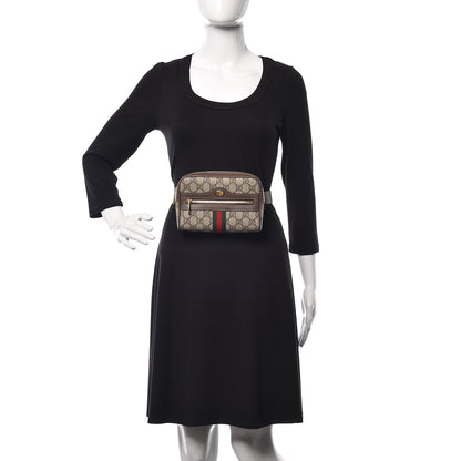 Gucci GG Supreme Monogram Web Small Ophidia Belt Bag 105 42 Dark Brown 2 of 9