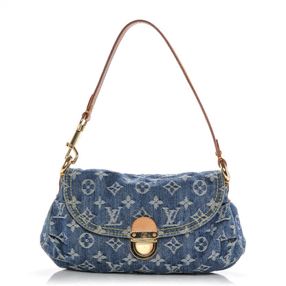 Louis Vuitton Monogram Denim Mini Pleaty Blue 1 of 6