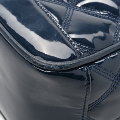Saint Laurent Patent Quilted 80's Vanity Bag Blue 15 of 17