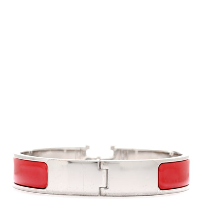 Hermes Enamel Narrow Clic Clac H Bracelet PM Rouge Amarante 3 of 5