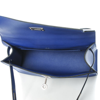 Hermes Swift Kelly Pochette Clutch Bleu Electrique 8 of 24