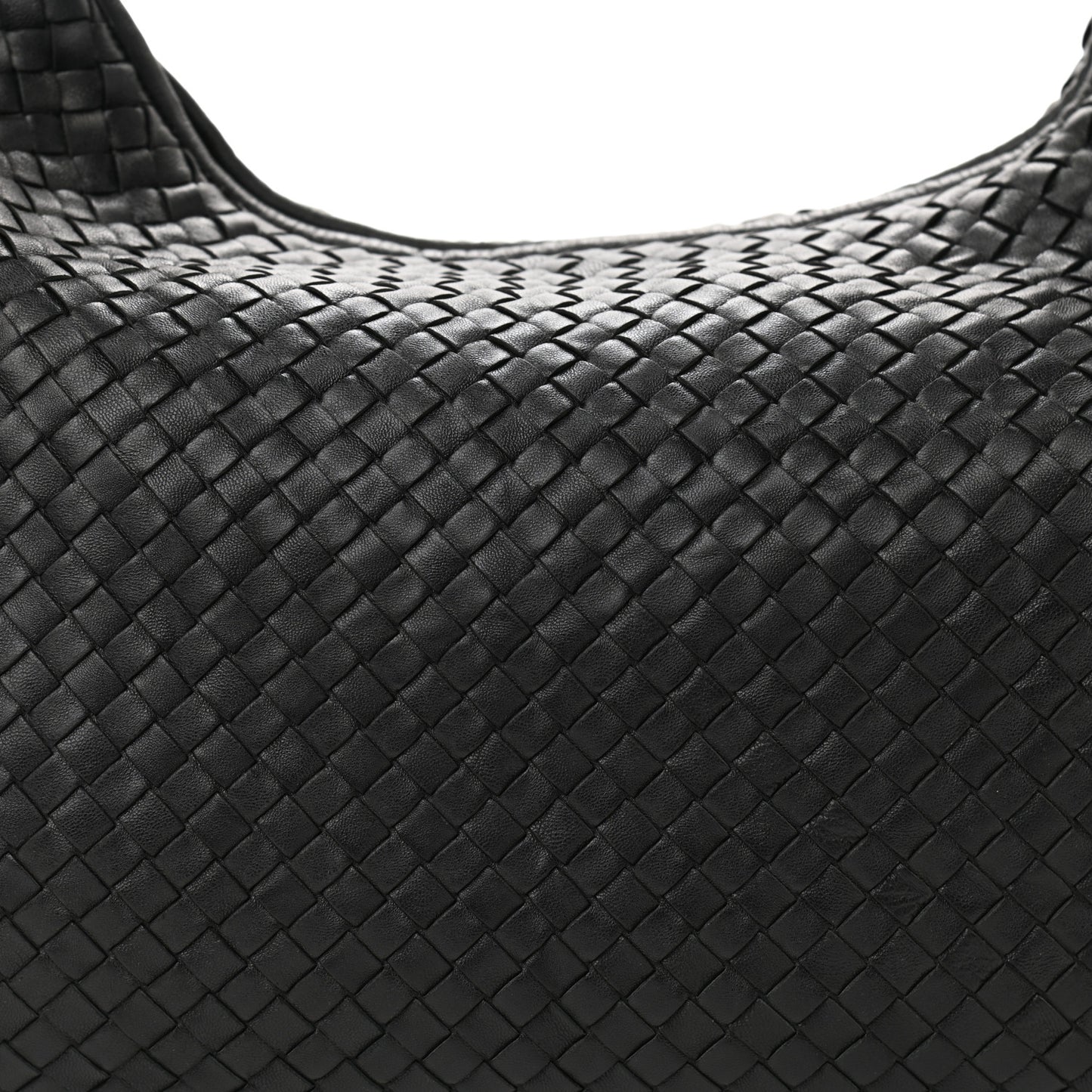 Nappa Intrecciato Large Veneta Hobo Black