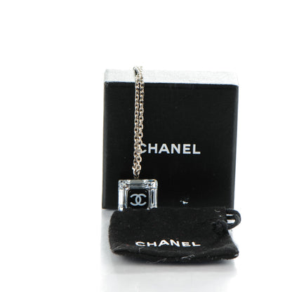 Chanel Crystal CC Square Pendant Necklace 5 of 5