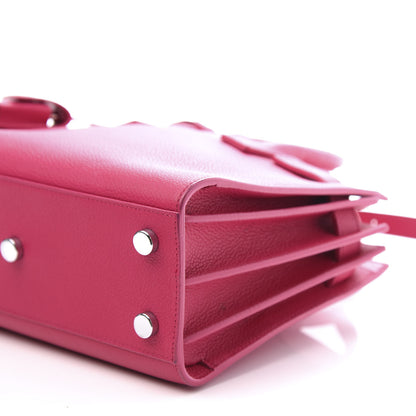 Saint Laurent Grained Calfskin Nano Sac De Jour Fuchsia 8 of 12