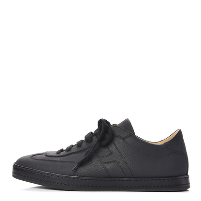 Hermes Matte Epsom Calfskin Mens Olympic Sneakers 43 Black 1 of 9