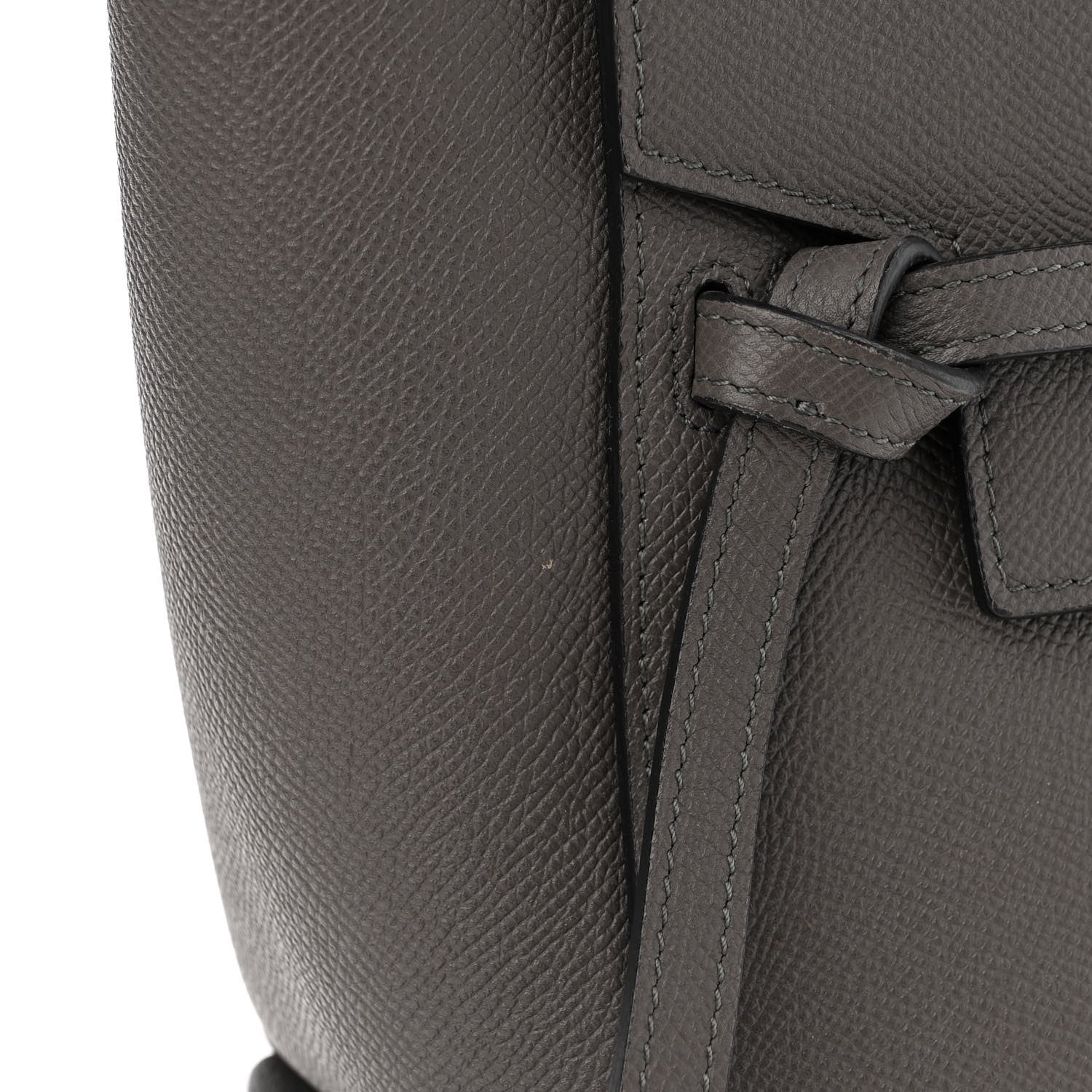 Celine Grained Calfskin Nano Belt Bag Grey 9 of 11