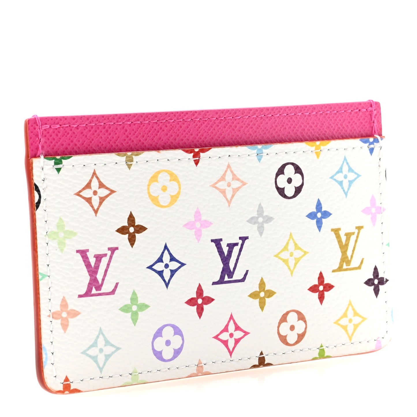 LV X TM Monogram Multicolor Card Holder Kawaii Pink