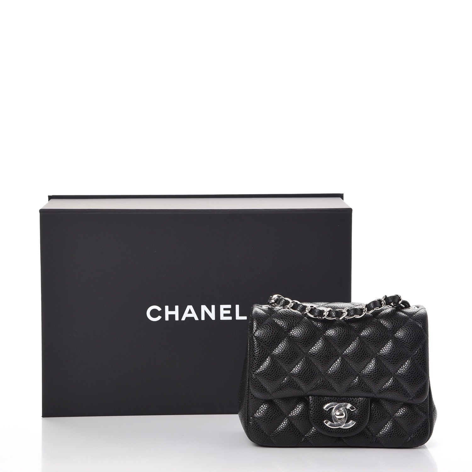 Chanel Caviar Quilted Mini Square Flap Black 8 of 8