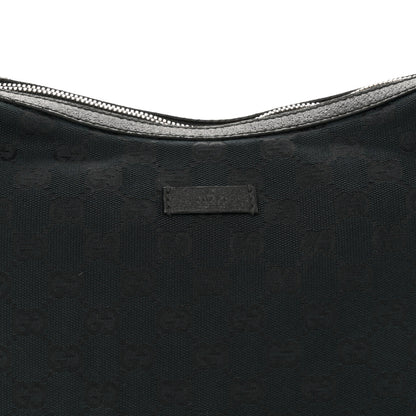 Gucci Monogram Medium Half Moon Hobo Black 8 of 12