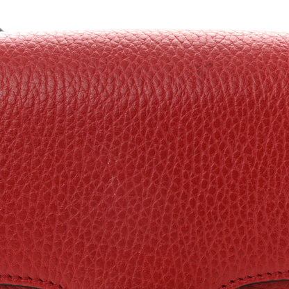 Gucci Dollar Calfskin Small Interlocking G Shoulder Bag Red 15 of 16