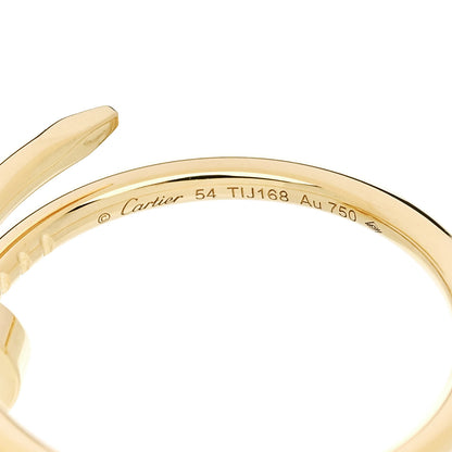 Cartier 18K Yellow Gold Small Juste Un Clou Ring 54 7 5 of 6