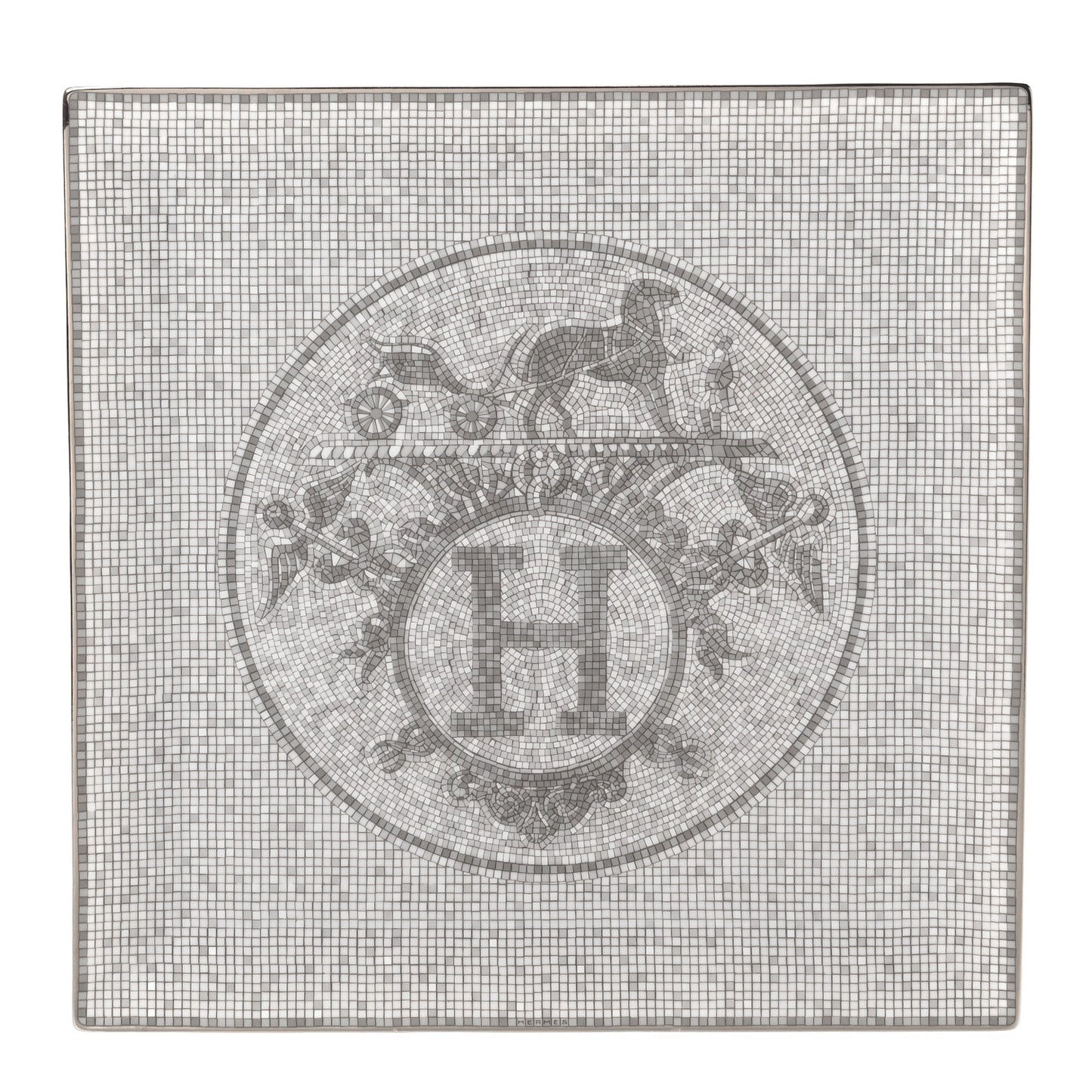 Porcelain Mosaique au 24 Platine Square Plate
