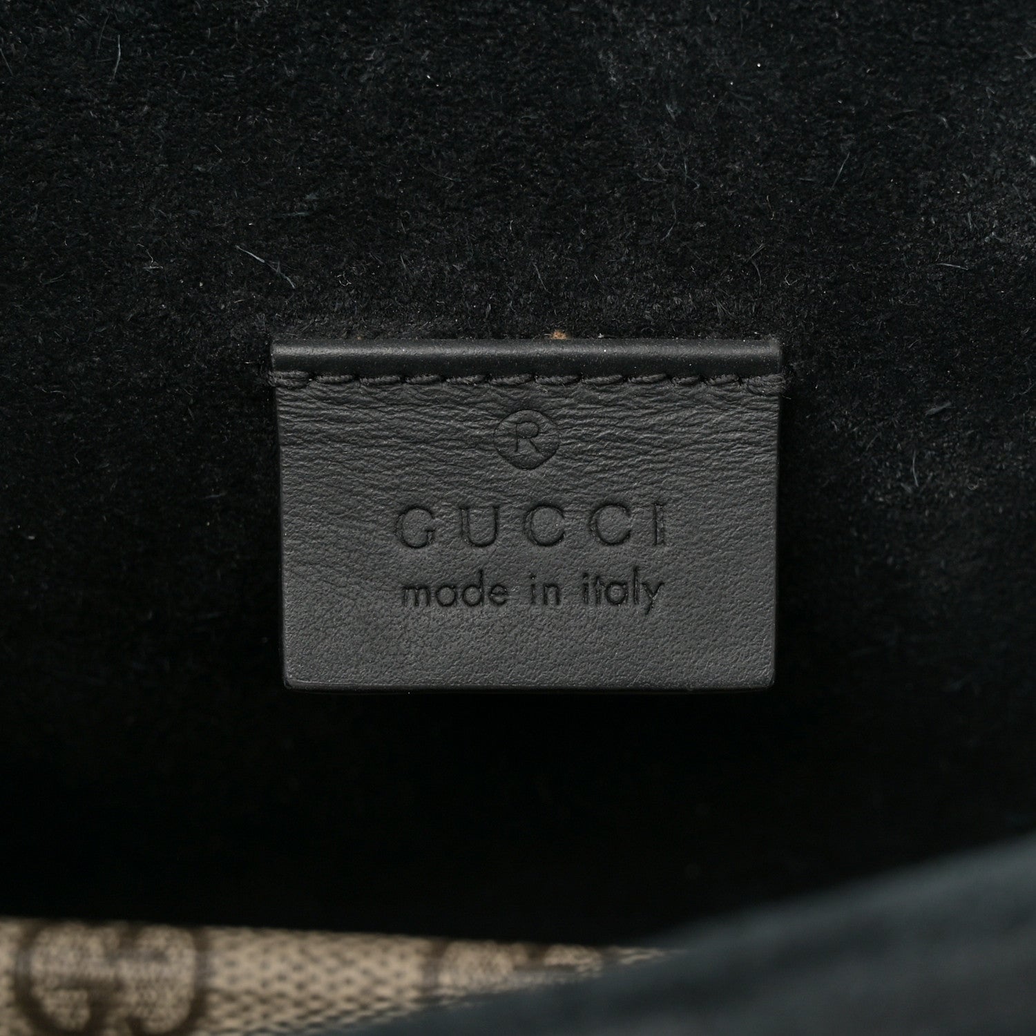 Gucci GG Supreme Monogram Suede Crystal Small Dionysus Shoulder Bag Beige Ebony Black 6 of 12