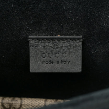 Gucci GG Supreme Monogram Suede Crystal Small Dionysus Shoulder Bag Beige Ebony Black 6 of 12