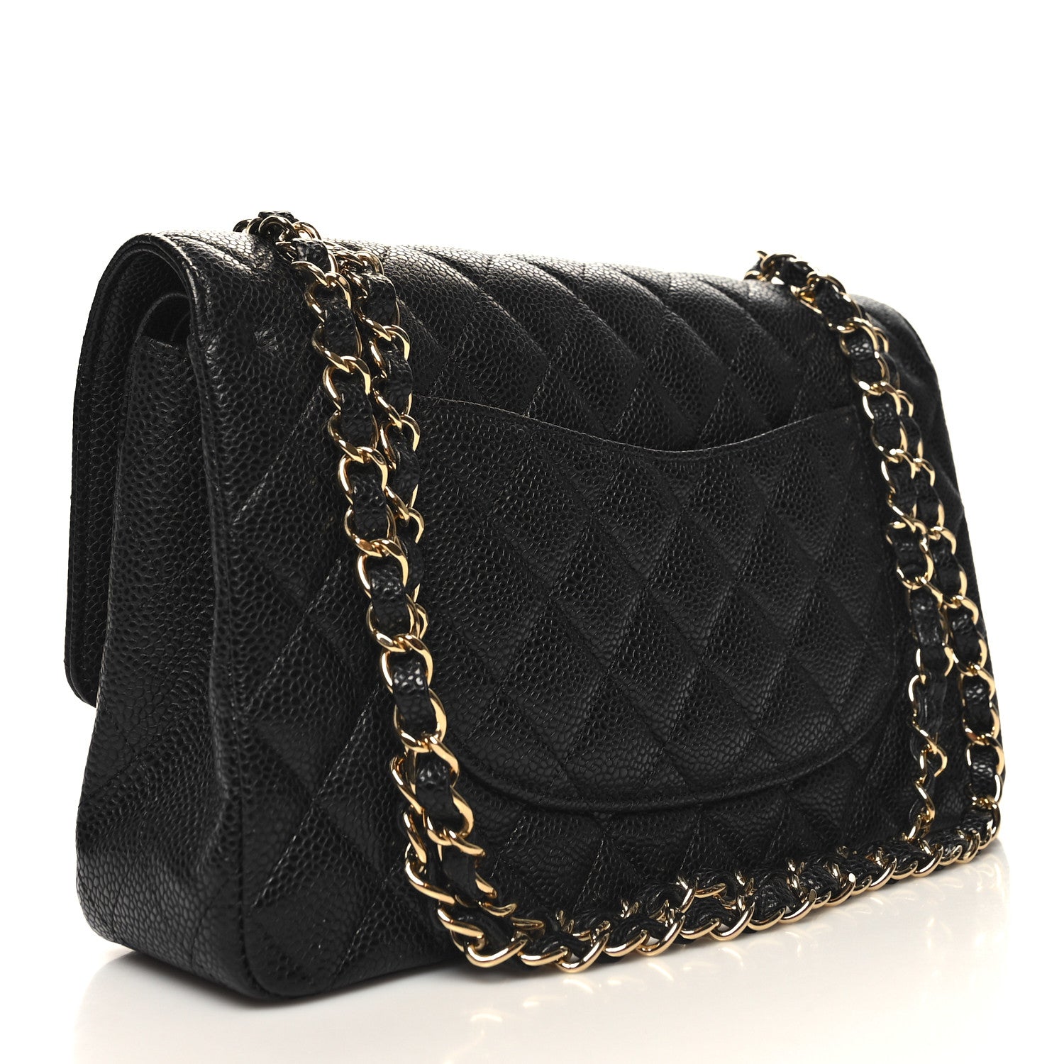 Chanel Caviar Quilted Medium Double Flap Black 3 of 10