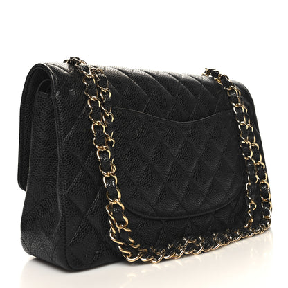 Chanel Caviar Quilted Medium Double Flap Black 3 of 10