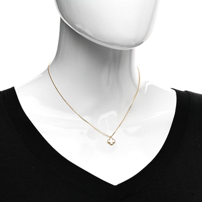 Van Cleef & Arpels 18K Yellow Gold Mother of Pearl Sweet Alhambra Pendant Necklace 2 of 6