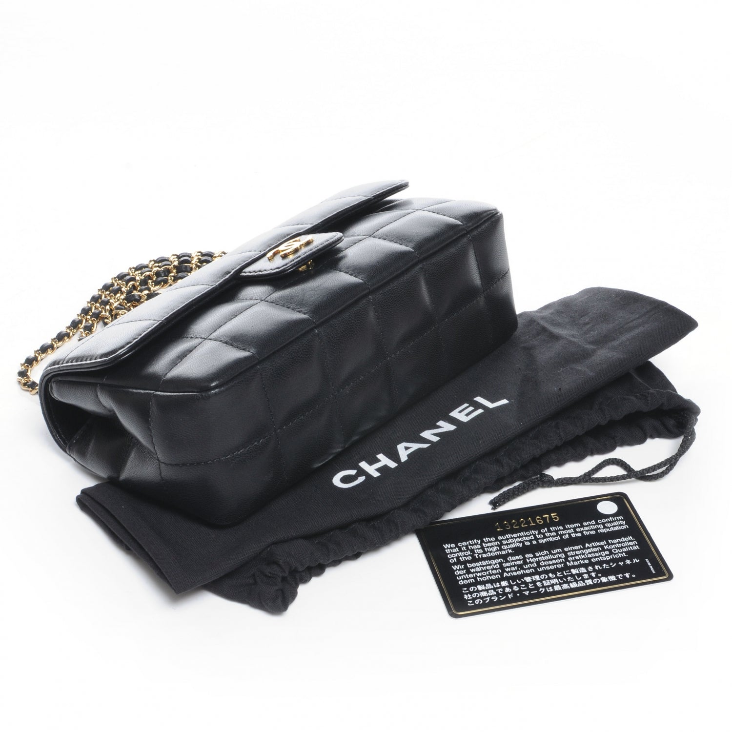 Chanel Lambskin Square Quilted Mini Flap Black 4 of 7