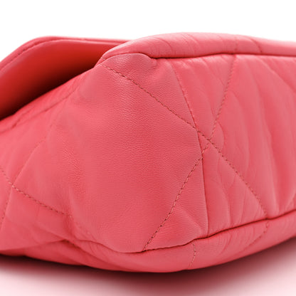 Chanel Goatskin Quilted Large Chanel 19 Flap Pink 9 of 11