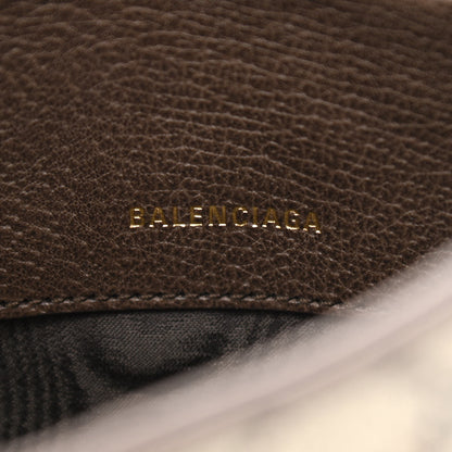 Gucci X BALENCIAGA BB Supreme Monogram Calfskin Web Mini Jackie 1961 Hobo Beige Ebony 6 of 10