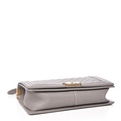 Chanel Caviar Quilted New Medium Boy Flap Grey 4 of 11