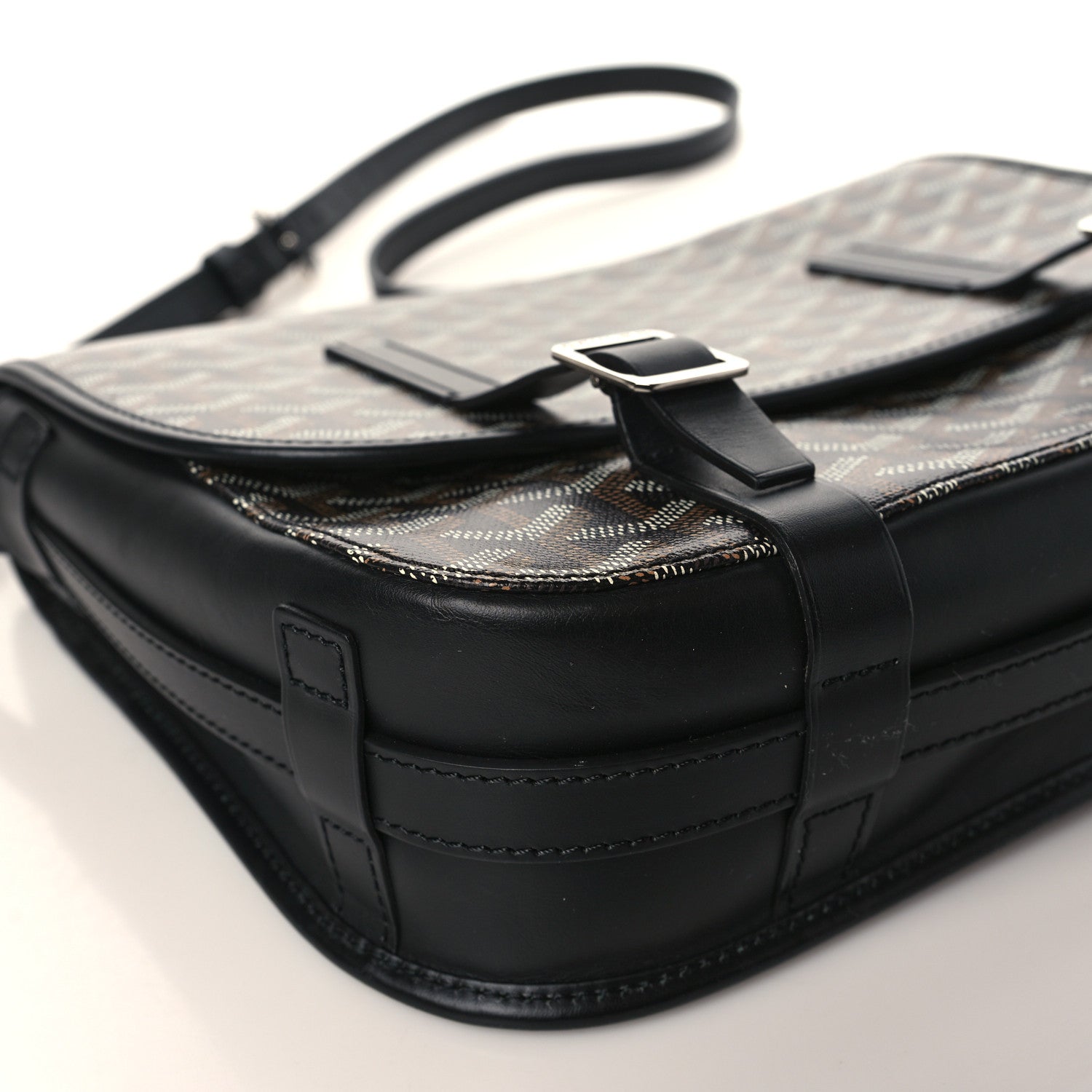 Goyard Goyardine Belvedere MM Messenger Bag Black 7 of 8