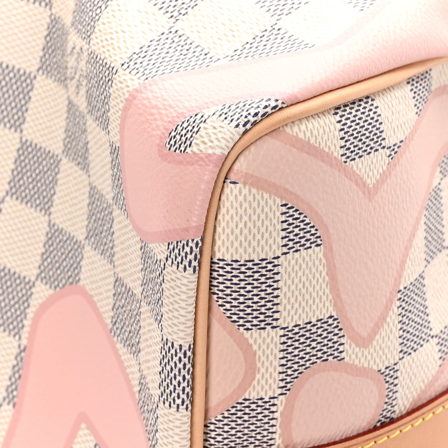 Damier Azur Tahitienne Speedy Bandouliere 30 Rose Ballerine