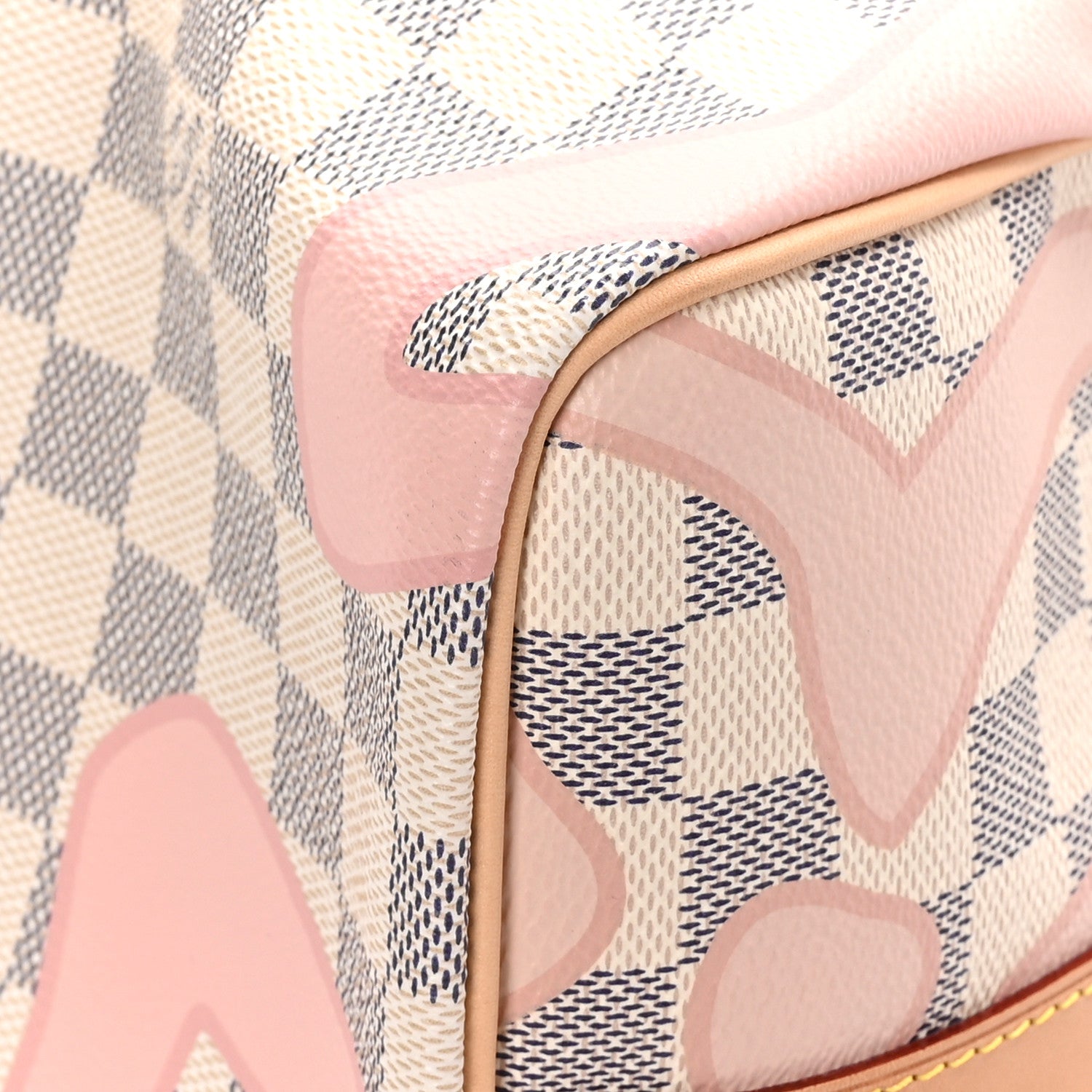 Louis Vuitton Damier Azur Tahitienne Speedy Bandouliere 30 Rose Ballerine 12 of 12