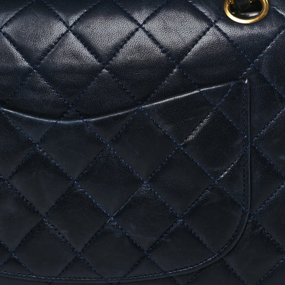 Chanel Lambskin Quilted Medium Double Flap Navy 4 of 10