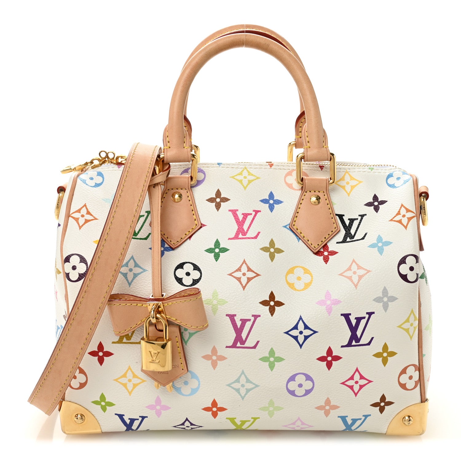 Louis Vuitton LV X TM Monogram Multicolor Speedy Bandouliere 25 White 1 of 13