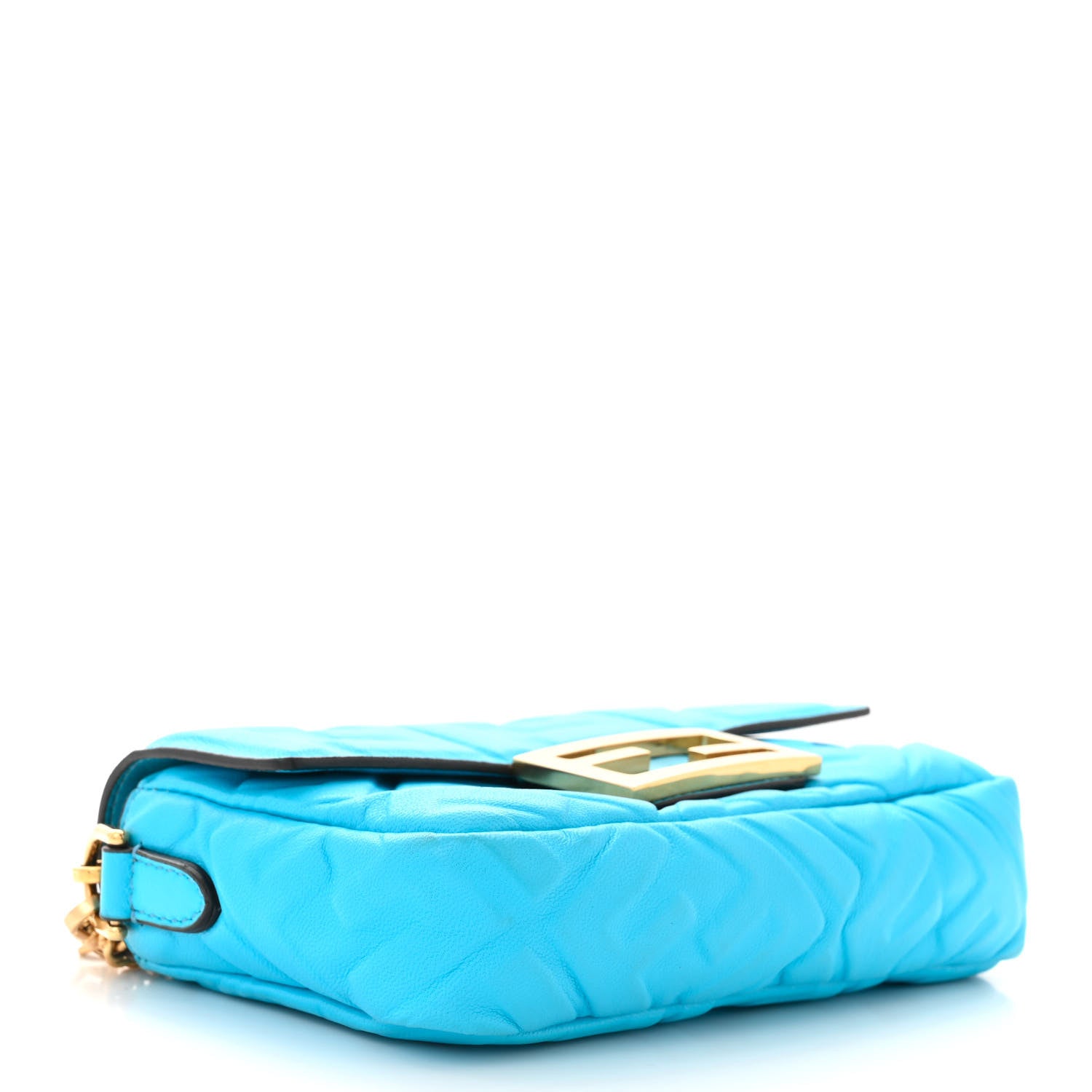 Fendi Nappa FF 1974 Embossed Mini Baguette Pool 4 of 11