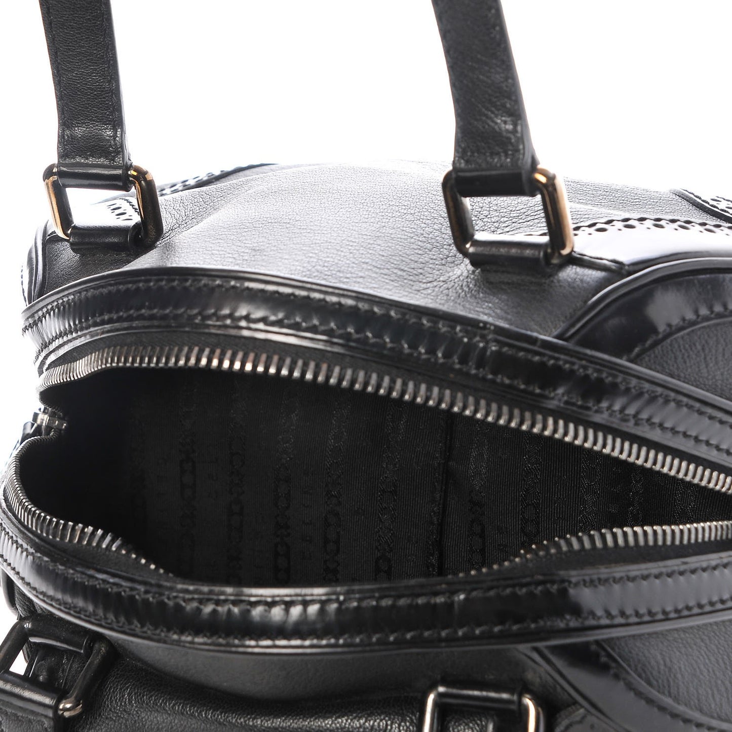 Goatskin Tassel Shoulder Bag Black