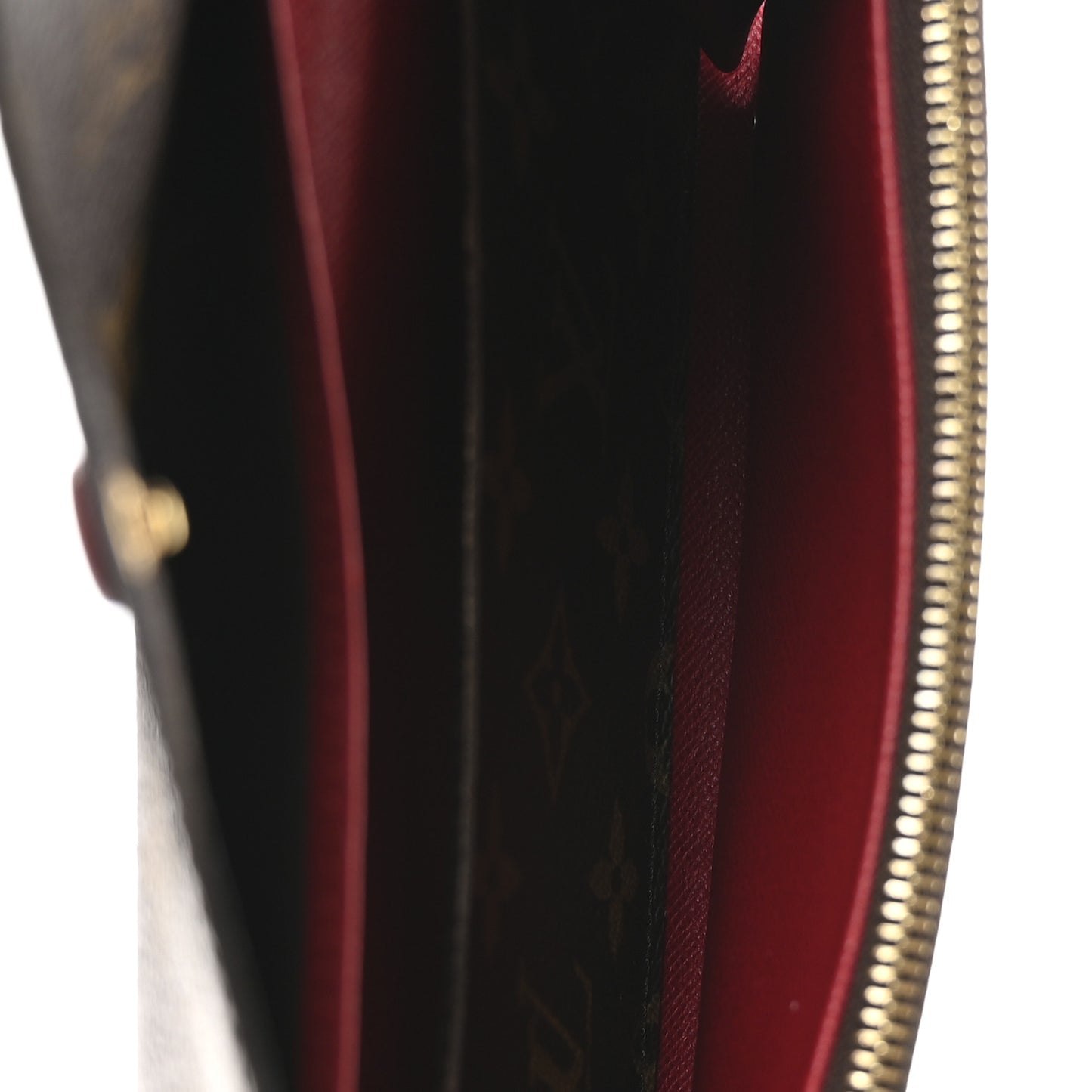 Monogram Emilie Wallet Red