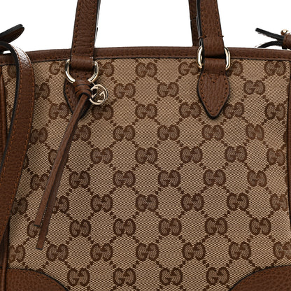 Gucci Monogram Small Bree Tote Beige Tabacco 8 of 10