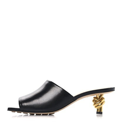 Bottega Veneta Lambskin Knot Mule Sandals 38.5 Black 1 of 8