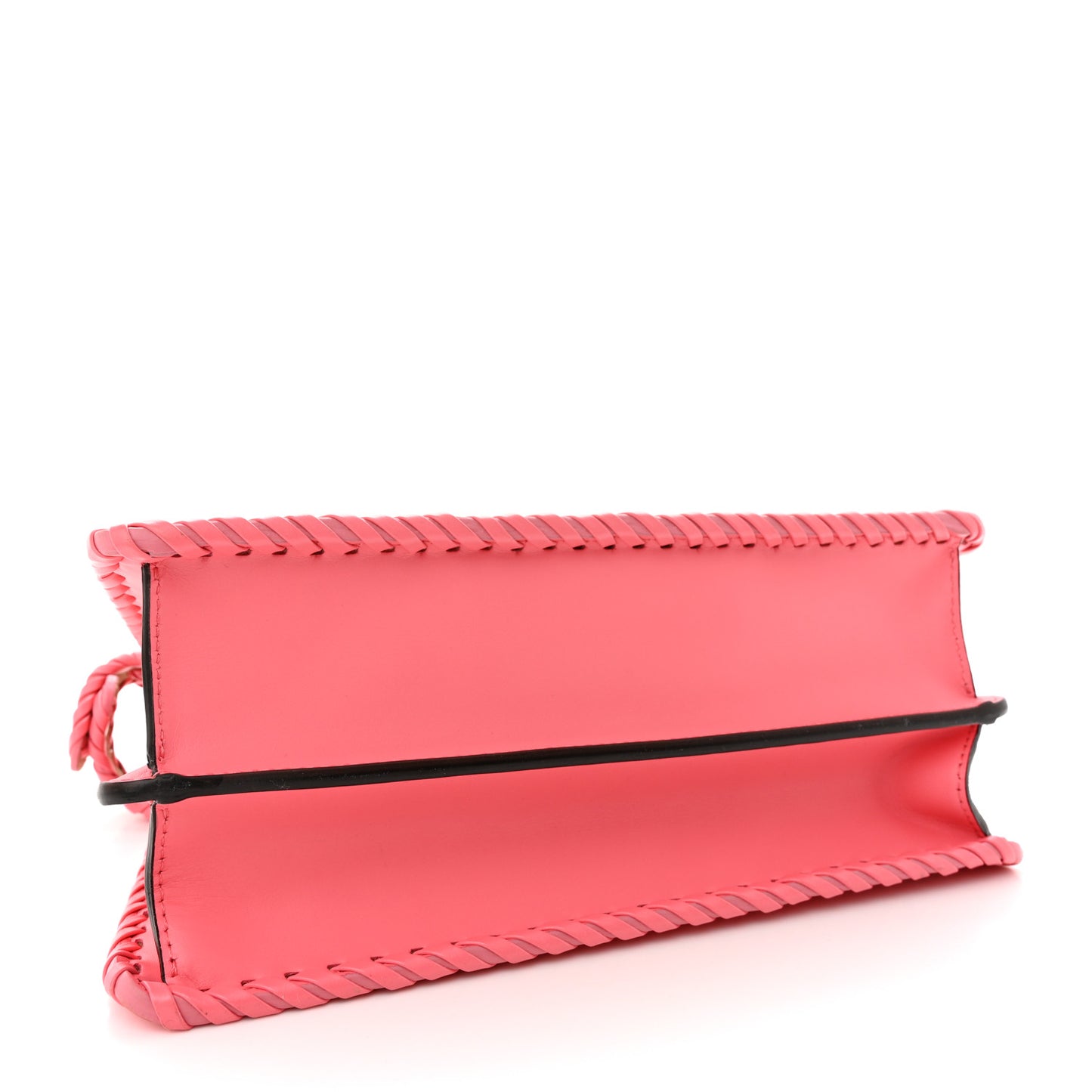 Vitello King Shiny Nappa Intreccio Small Peekaboo I SEE U Satchel Pink Dalia