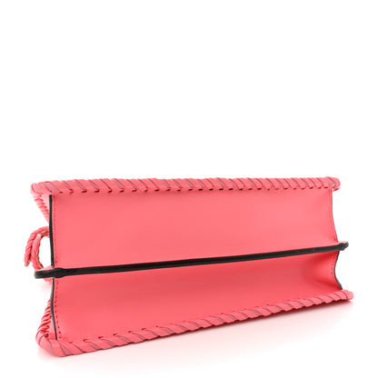 Fendi Vitello King Shiny Nappa Intreccio Small Peekaboo I SEE U Satchel Pink Dalia 4 of 12