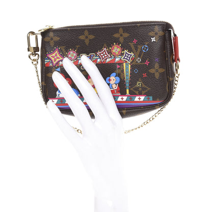 Louis Vuitton Monogram 2020 Christmas Animation Bumper Cars Mini Pochette Accessories Coquelicot 2 of 10