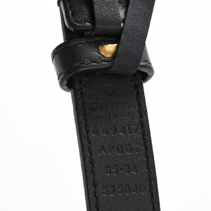 Gucci Calfskin Double G 20mm Belt 85 34 Black 5 of 8