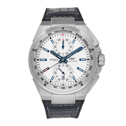 IWC Stainless Steel Alligator 45mm Ingenieur Racer Chronograph Automatic Watch IW378510 1 of 4