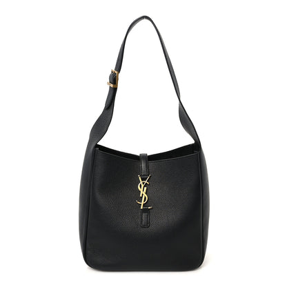 Saint Laurent Smooth Calfskin Small Le 5 A 7 Soft Hobo Black 1 of 9